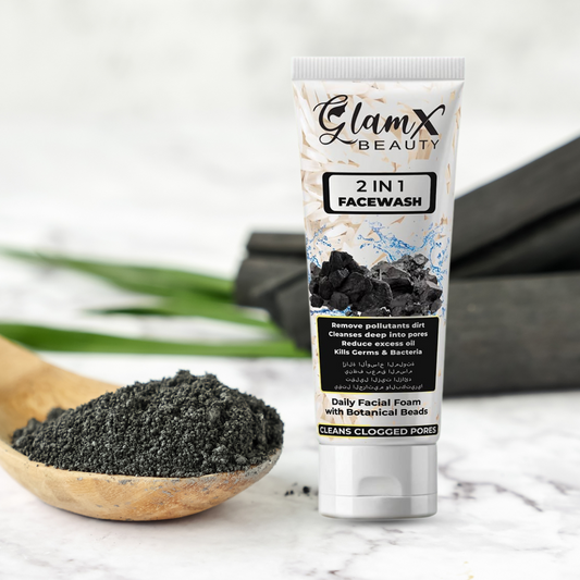 Charcoal with rice facewash